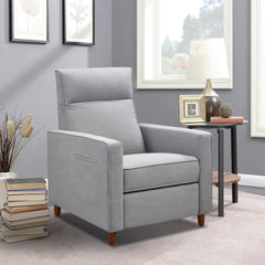 29.52" X 34.64" X 41.7" Light Grey Fabric Manual Recliner