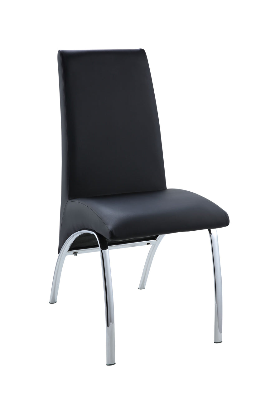 17' X 24' X 38' Black Metal Side Chair (Set-2)