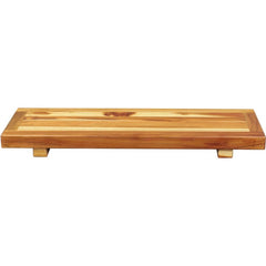 29" Natural Teak Wood Bath Tray and Seat