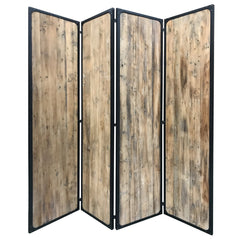 4 Panel Brown Room Divider