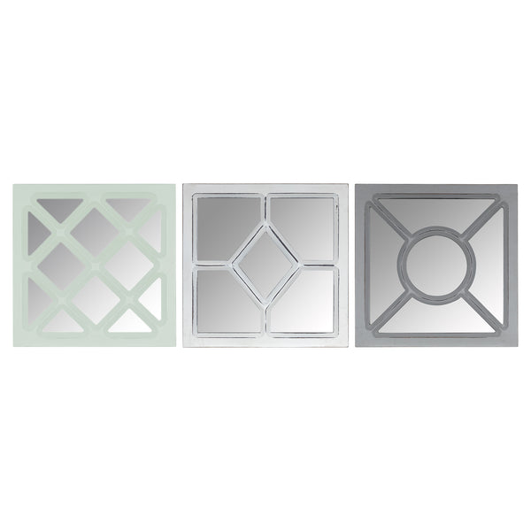 Set of 3 Geometric Wall Mirrors