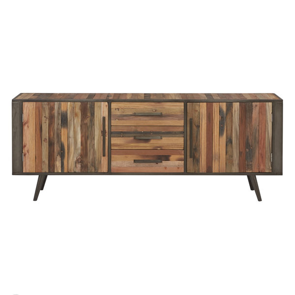 79" Modern Rustic Natural TV Media Cabinet