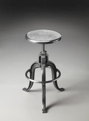 Glossy Iron Revolving Bar Stool