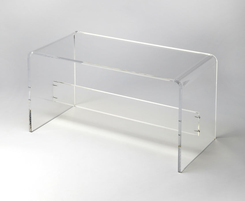 Modern Chic Acrylic Bench