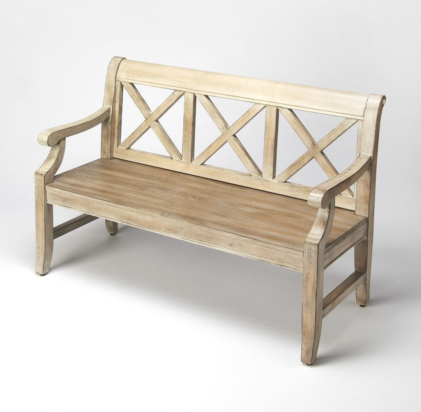 Gray Driftwood Finish Bench