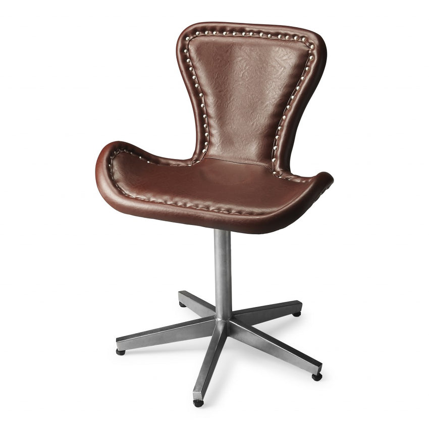 Modern Leather Accent Chair