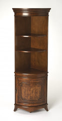 Dowling Olive Ash Burl Corner Cabinet