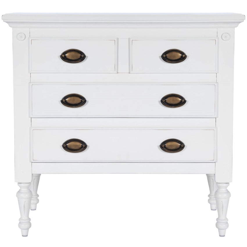 Easterbrook White 4 Drawer Chest