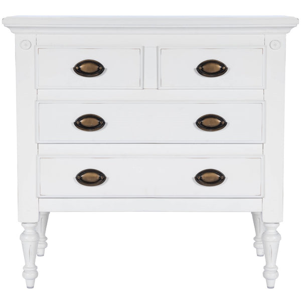 Easterbrook White 4 Drawer Chest