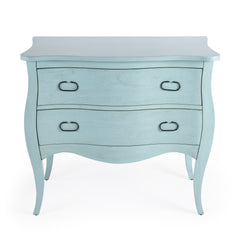 Distressed Blue 2 Drawer Bombay Chest