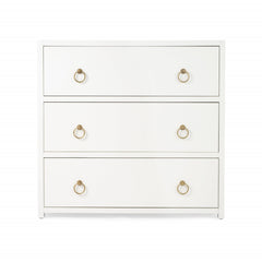 Lark White 3 Drawer Chest