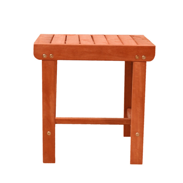 Sienna Brown Outdoor Wooden Side Table