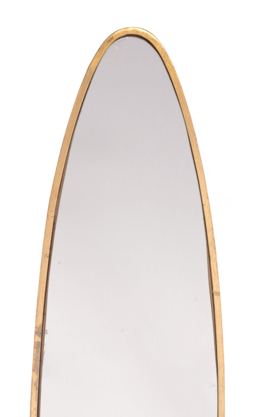 Full Length Gold Oval Mirror