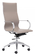 Mushroom Ergonomic Conference Room High Back Rolling Office Chair