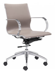 Mushroom Ergonomic Conference Room Low Back Rolling Office Chair