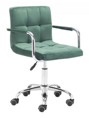 Sage Green Pop of Color Rolling Office Chair