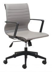 Mod Black and Gray Faux Leather Office Chair