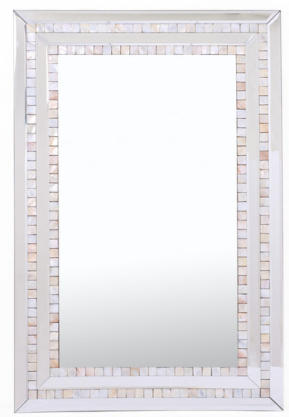 Pastel Pink Mosaic Tiled Mirror