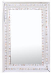 Pastel Pink Mosaic Tiled Mirror