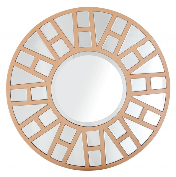 Gold Geometric Mirror