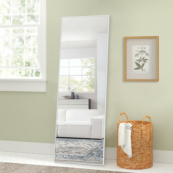 Freestanding Silver Full-length Floor Mirror