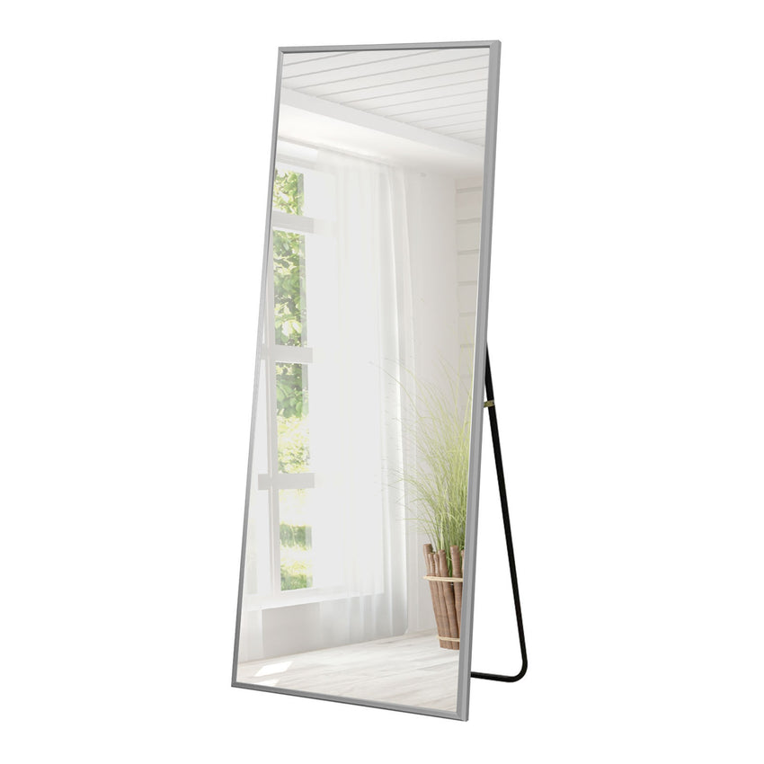 Silver Aluminum Framed Mirror