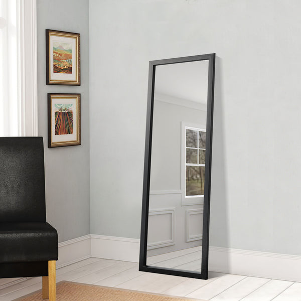 Thick Border Black Full Length Mirror