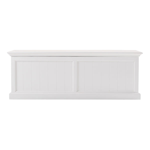 Classic White Paneled Storage Chest