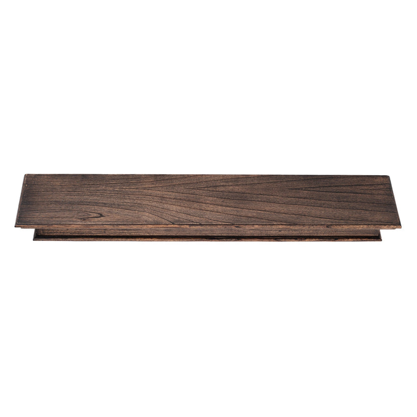 47" Black Wash EL Floating Wall Shelf