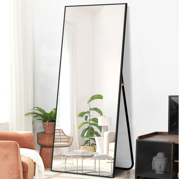 Jumbo Black Full Length Standing Mirror