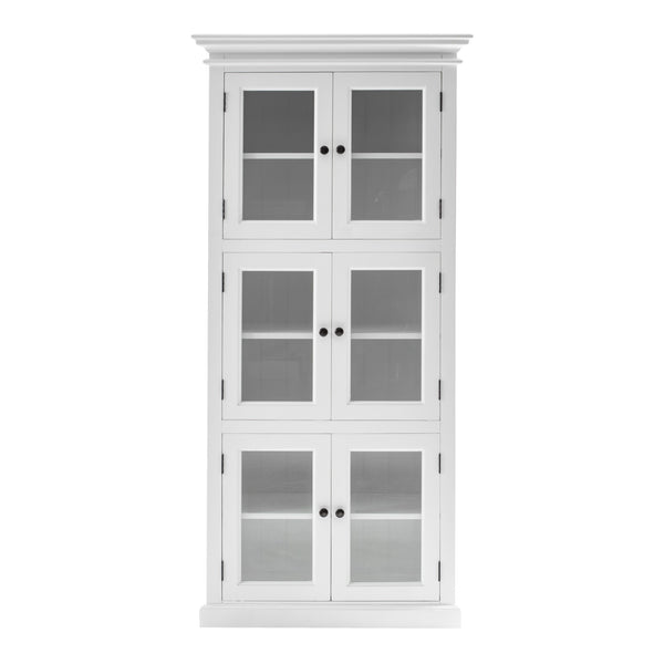 Classic White Three Level Storage Cabinet