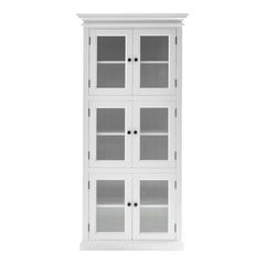 Classic White Three Level Storage Cabinet