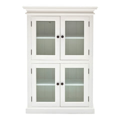 Classic White Two Level Storage Cabinet