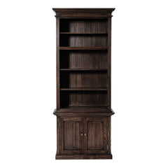 Black Wash Bookshelf Hutch