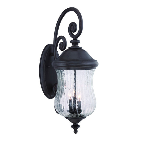 XL Matte Black Urn Shaped Wall Light