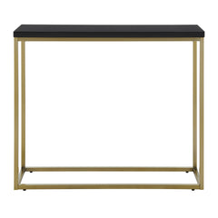 Modern Black Gloss andn Gold Console Table