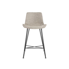 Tweed Light Gray and Black Counter Stool