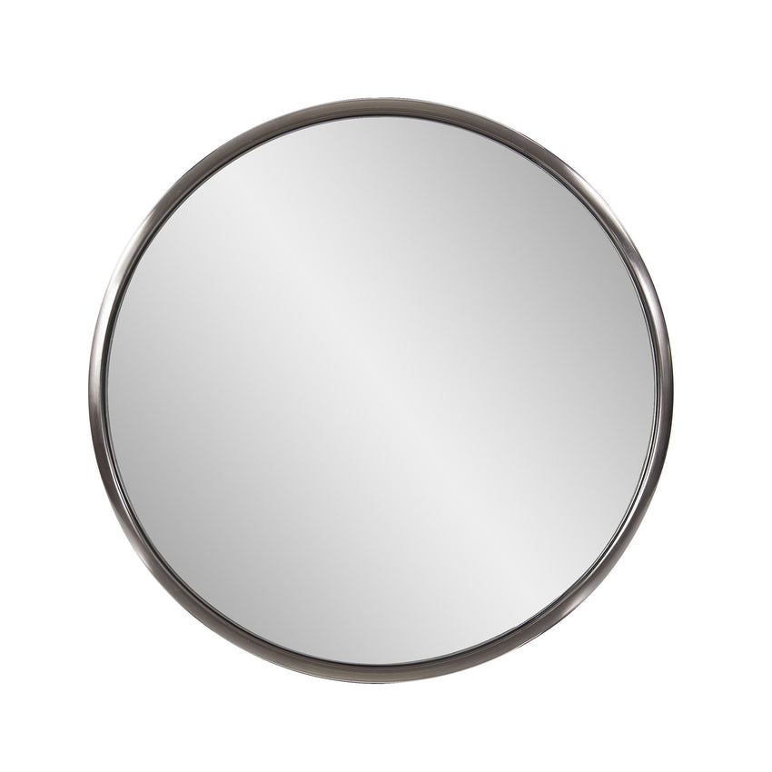 20' Brushed Titanium Round Wall Mirror