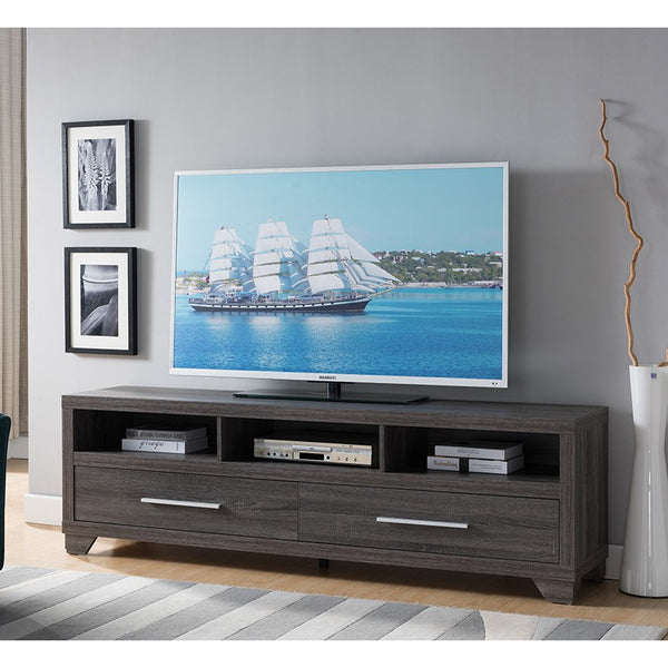 Sleek Grey TV Console Cabinet