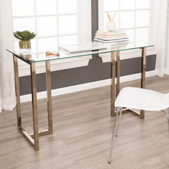 Modern Champagne Writing Desk