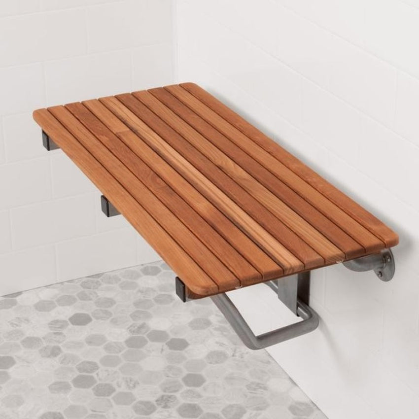 36" Grand Resort Wall Mount Teak Shower Bench