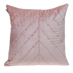 Quilted Velvet Arrows Pink Decorative Throw Pillow