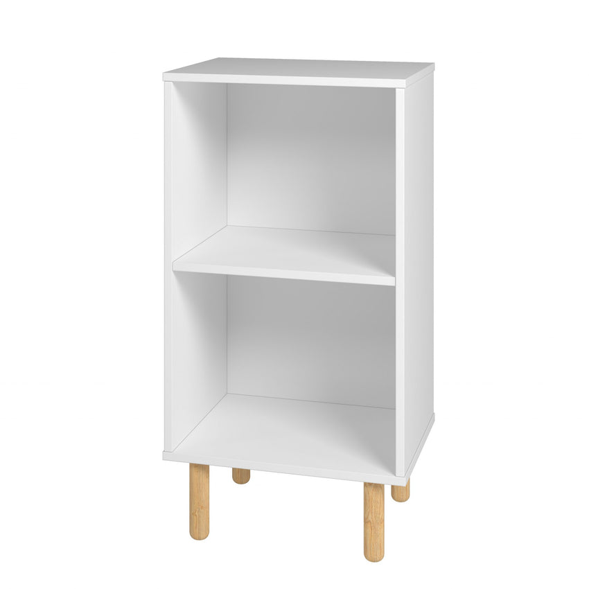 Iko White Two Cubbie Open Shelving Unit