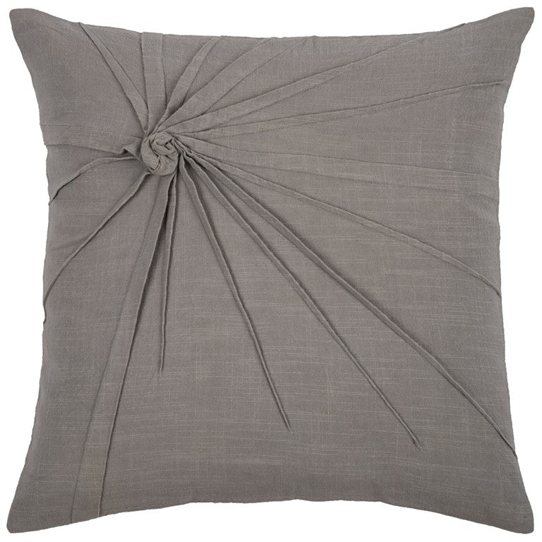 Gray Twisted Knot Modern Down Throw Pillow