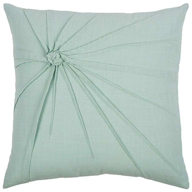 Aqua Twisted Knot Modern Down Throw Pillow