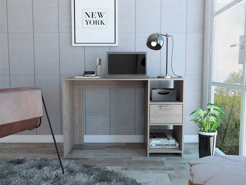 Boko Light Gray Modern Computer Desk