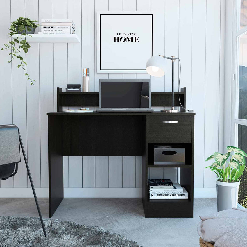 Luxin Black Computer Desk