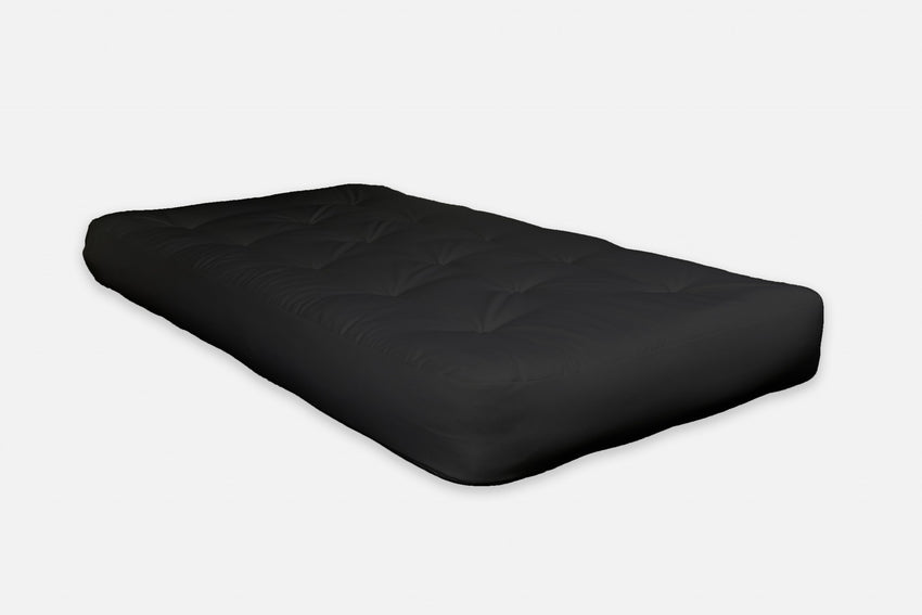 8' Black Double Foam Futon Queen Mattress