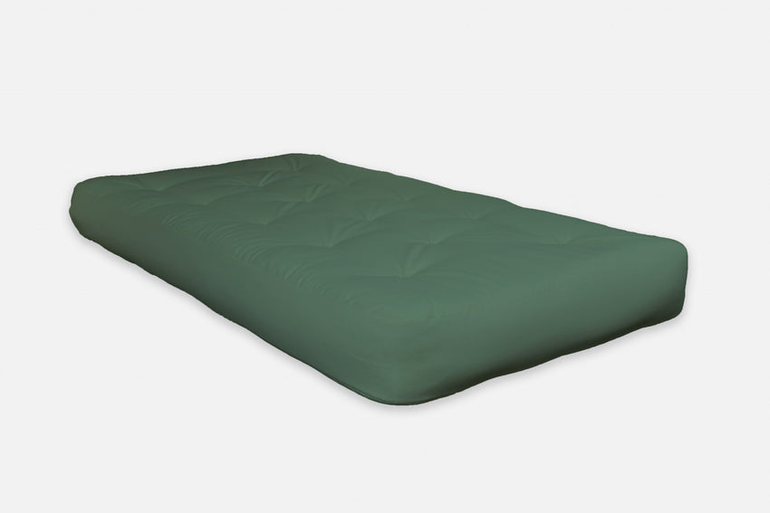 6' Green Single Foam Futon Queen Mattress