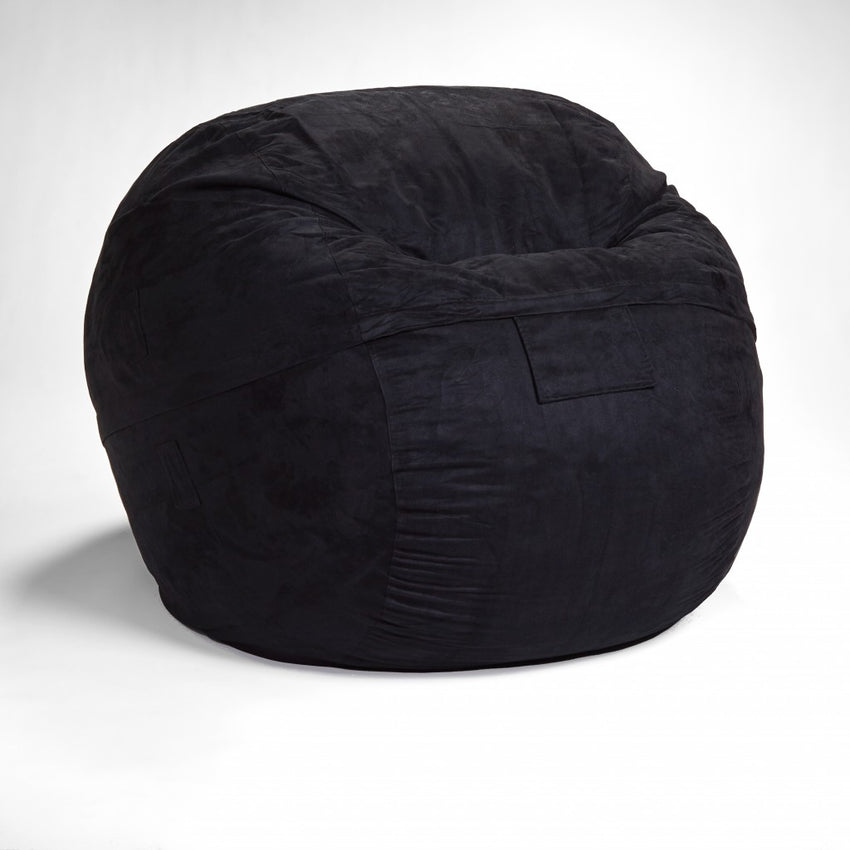 Classic Cozy Black Bean Bag Chair